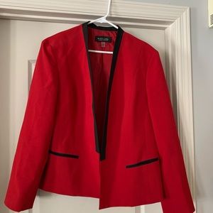 18 Red Suit Jacket Black Label Evan Picone